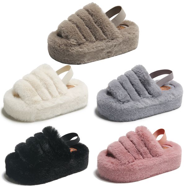 2023 home plush flat platform cotton slippers women white pink black gray beige heightened elastic band casual
2023 home plush flat platform cotton slippers women white pink black gray beige heightened elastic band casual