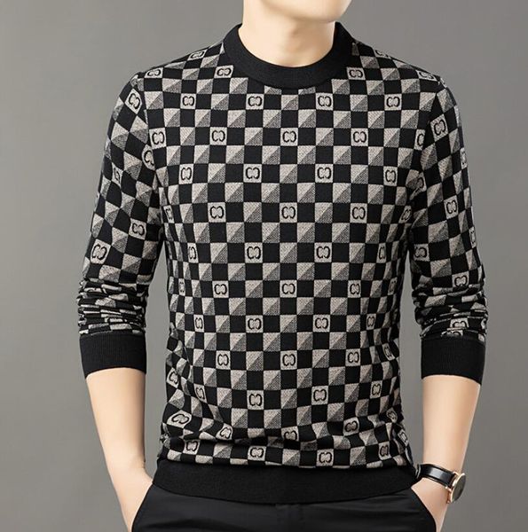 men's sweaters 2023 autumn and winter leisure men's round neck long sleeve knitting shirt thickened warm fashion men's sweate, White;black
men's sweaters 2023 autumn and winter leisure men's round neck long sleeve knitting shirt thickened warm fashion men's sweate, White;black