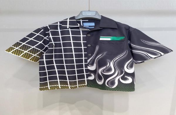 falection mens 21ss p milano black flame printed nylon buttons up shirt7687764, White;black
falection mens 21ss p milano black flame printed nylon buttons up shirt7687764, White;black