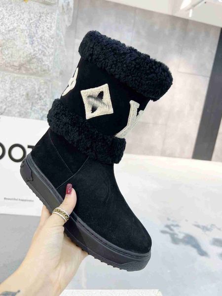 2021 snowdrop flat ankle boot women designer luxury wool snow boots01, Black
2021 snowdrop flat ankle boot women designer luxury wool snow boots01, Black