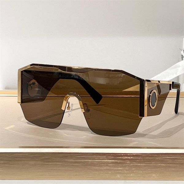 2220 visor mask shield metal sunglasses for men gold brown lens sun glasses sunnies designers sunglasses occhiali da sole sunnies 272q, White;black
2220 visor mask shield metal sunglasses for men gold brown lens sun glasses sunnies designers sunglasses occhiali da sole sunnies 272q, White;black