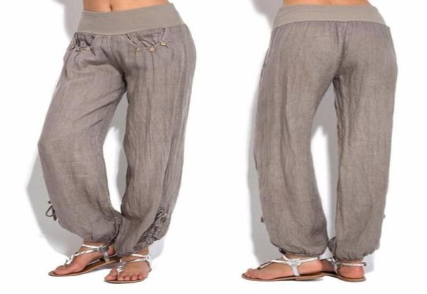 pants women solid color buttons cotton and linen casual loose trouser wide leg elastic waist pants trousers fashion lady9117826, Black;white
pants women solid color buttons cotton and linen casual loose trouser wide leg elastic waist pants trousers fashion lady9117826, Black;white