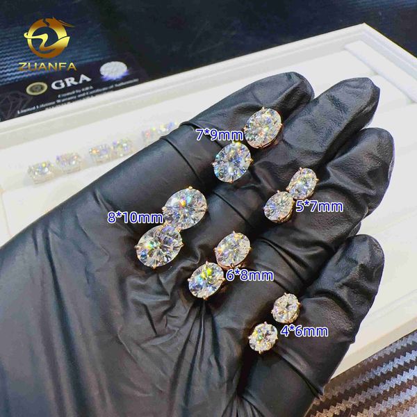 custom hip hop jewelry bling gift for women men 925 sterling silver fashion earring oval cut vvs moissanite stud earrings, Golden
custom hip hop jewelry bling gift for women men 925 sterling silver fashion earring oval cut vvs moissanite stud earrings, Golden