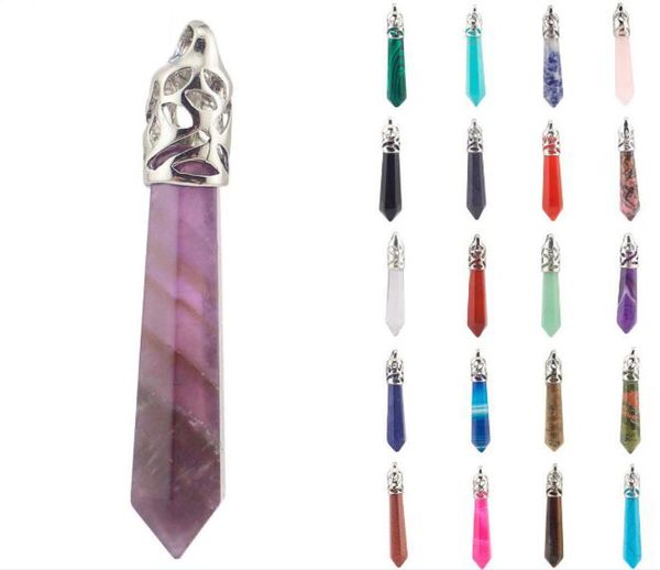 jln hexagonal pillar pendant gemstone crystal quartz amethyst black onyx prism bullet shape stone necklace with wax rope chain9639842, Silver
jln hexagonal pillar pendant gemstone crystal quartz amethyst black onyx prism bullet shape stone necklace with wax rope chain9639842, Silver