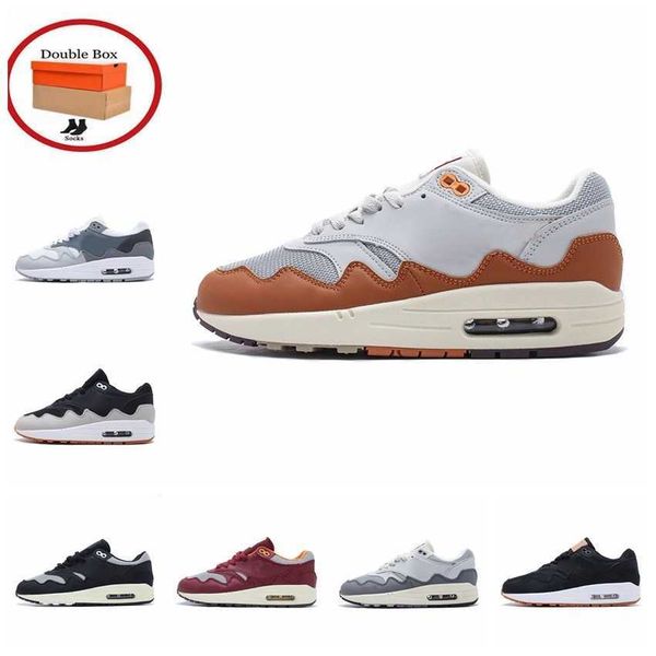 87 men women 1 running shoes baroque brown patta x white trainers outdoor sports sneakers 36-45 with box, White;red
87 men women 1 running shoes baroque brown patta x white trainers outdoor sports sneakers 36-45 with box, White;red