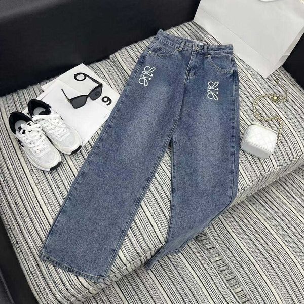 womens jeans designer pants straight fit loose denim trousers fashion embroidery casual denim pants women clothing, Blue
womens jeans designer pants straight fit loose denim trousers fashion embroidery casual denim pants women clothing, Blue