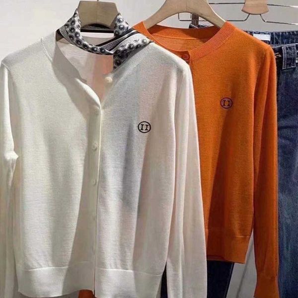 women knitted cardigan wool sweater h embroidery thin jacket designer long sleeve shirt autumn thin cashmere coat hms luxury sweatshirt, White;black
women knitted cardigan wool sweater h embroidery thin jacket designer long sleeve shirt autumn thin cashmere coat hms luxury sweatshirt, White;black