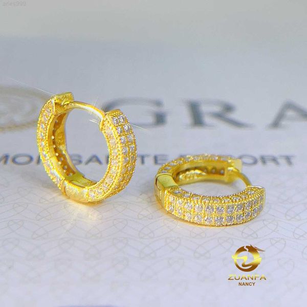fashion selling hip hop 2 rows iced out moissanite diamond gold plated 925 sterling silver hoop earrings, Golden
fashion selling hip hop 2 rows iced out moissanite diamond gold plated 925 sterling silver hoop earrings, Golden