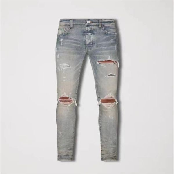 men's jeans cool rips stretch designer jeans distressed ripped biker slim fit washed motorcycle denim men s hip hop fashion m189z, Blue
men's jeans cool rips stretch designer jeans distressed ripped biker slim fit washed motorcycle denim men s hip hop fashion m189z, Blue