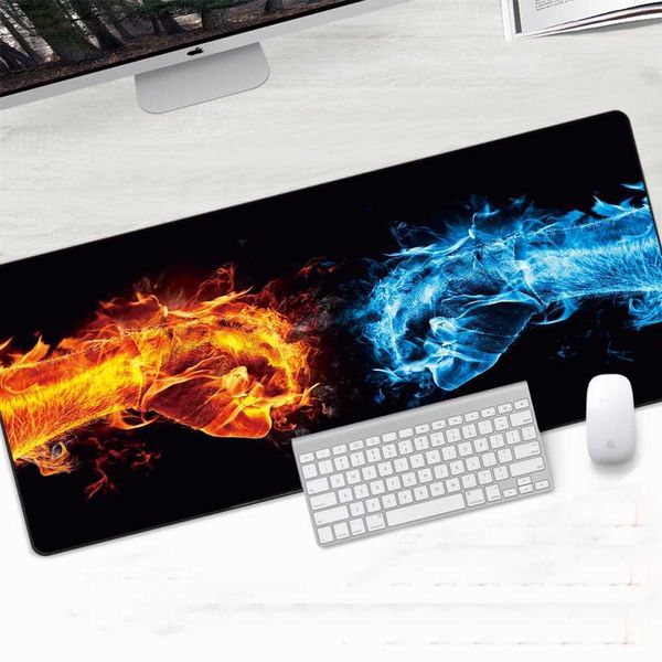 Image of Mouse Pads Wrist Custom Gaming Mouse Pad Large 900x400mm Abstract Pattern Computer Desk Mat Pad with Natural Rubber For Laptop Carpet R230824