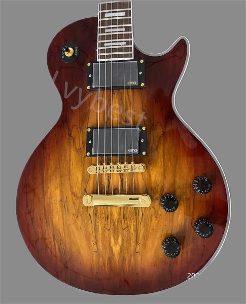 electric guitar spitfire black, brown edges, explosion, back, gold nuggets, rosewood fingerboard, block inlay, no pickgaurd
electric guitar spitfire black, brown edges, explosion, back, gold nuggets, rosewood fingerboard, block inlay, no pickgaurd
