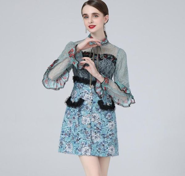 women039s dresses stand collar long flare sleeves ruffles lace patchwork printed elegant fashion short dress vestidos8434890, Black
women039s dresses stand collar long flare sleeves ruffles lace patchwork printed elegant fashion short dress vestidos8434890, Black