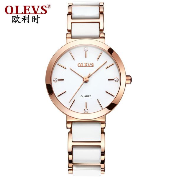 new black white ceramic strap elegant quartz watches diamond chronograph women's waterproof watch lady fashion wristwatch clo245r, Slivery;brown
new black white ceramic strap elegant quartz watches diamond chronograph women's waterproof watch lady fashion wristwatch clo245r, Slivery;brown
