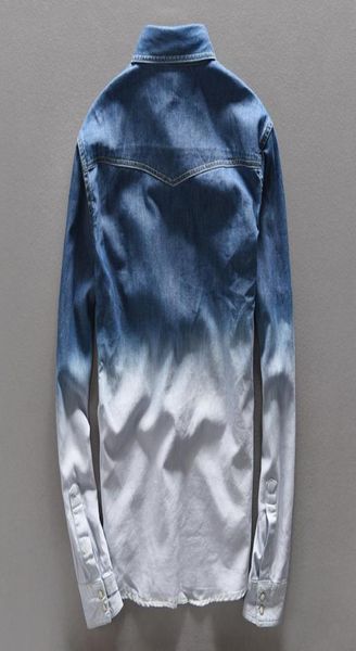100 cotton gradient blue jeans shirt men fashion unique personality denim shirt men spring long shirts mens camisa masculina293s6634631, White;black
100 cotton gradient blue jeans shirt men fashion unique personality denim shirt men spring long shirts mens camisa masculina293s6634631, White;black