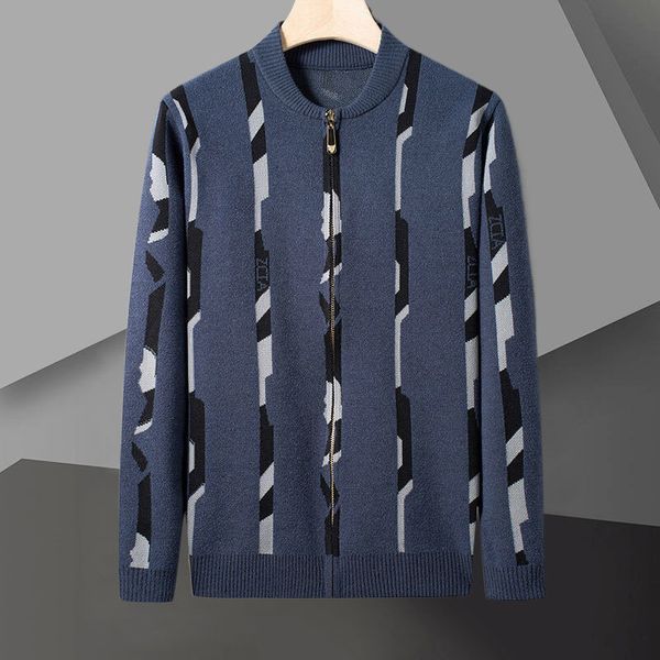 men's sweaters 2023 fall contrast stitching cardigan jacket men knit casual coat korean clothing 230823, White;black
men's sweaters 2023 fall contrast stitching cardigan jacket men knit casual coat korean clothing 230823, White;black