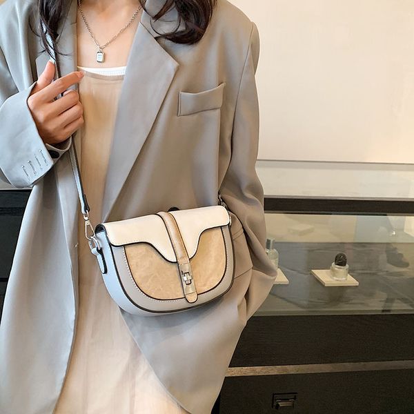 fashion contrast color small round bag saddle bag 2023 autumn new style versatile women's one shoulder crossbody bag
fashion contrast color small round bag saddle bag 2023 autumn new style versatile women's one shoulder crossbody bag