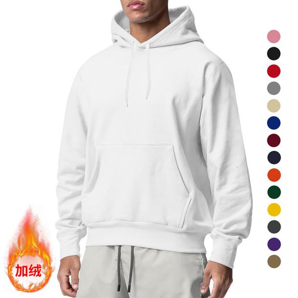 men's hoodies sweatshirts 2023 cross border foreign trade autumn and winter thickened round neck hooded solid sportswear 230823, Black
men's hoodies sweatshirts 2023 cross border foreign trade autumn and winter thickened round neck hooded solid sportswear 230823, Black