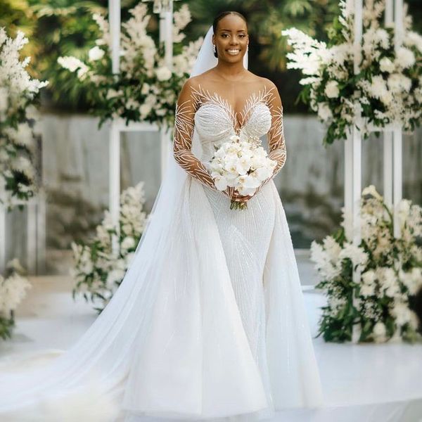 2023 arabic aso ebi white mermaid wedding dress beaded sequined lace stunning bridal gowns dresses zj505
2023 arabic aso ebi white mermaid wedding dress beaded sequined lace stunning bridal gowns dresses zj505