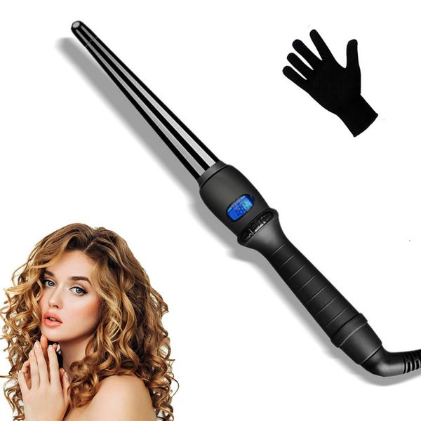curling irons 19 25 32mm lcd display professional ceramic cone tongs hair curler automatic iron stick rotating styling tools 230823
curling irons 19 25 32mm lcd display professional ceramic cone tongs hair curler automatic iron stick rotating styling tools 230823