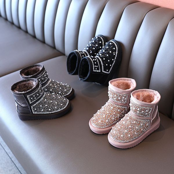 boots winter children snow leather pearl girls plush boys warm shoes fashion kids baby toddler 230823, Black;grey
boots winter children snow leather pearl girls plush boys warm shoes fashion kids baby toddler 230823, Black;grey
