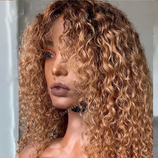 Ombre Honey Golden Blonde 360 Transparent Lace Frontal Wig with Baby Hair Bouncy Kinky Curly 100% Remy Human Hair 13x6 Lace Wig, Mix color
Ombre Honey Golden Blonde 360 Transparent Lace Frontal Wig with Baby Hair Bouncy Kinky Curly 100% Remy Human Hair 13x6 Lace Wig, Mix color