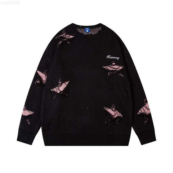 fashion designer high street loose star hole knitted shirt street loose simple hip hop long sleeve sweater for men and women, Black
fashion designer high street loose star hole knitted shirt street loose simple hip hop long sleeve sweater for men and women, Black