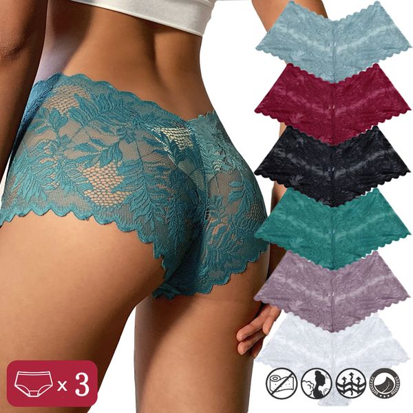 briefs panties 3pcs women lace floral perspective uderwear solid color intimates boyshort female vwaist breathablle soft lingerie 230824, Red;black
briefs panties 3pcs women lace floral perspective uderwear solid color intimates boyshort female vwaist breathablle soft lingerie 230824, Red;black