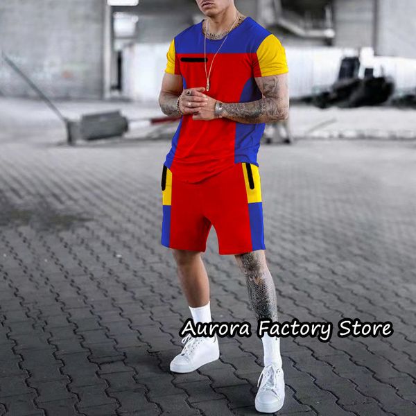 men's tracksuits summer tracksuit solid color tshirt shorts set casual sports jogging suit male fashion outfit clothing streetwear 2308, Gray
men's tracksuits summer tracksuit solid color tshirt shorts set casual sports jogging suit male fashion outfit clothing streetwear 2308, Gray