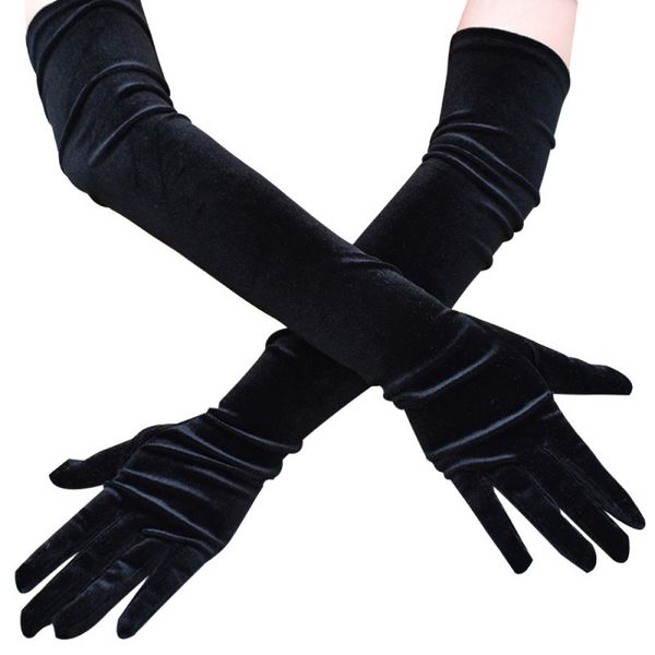 five fingers gloves 53cm women golden velvet long autumn winter warm black evening dress etiquette retro style banquet accessories elasticit, Blue;gray
five fingers gloves 53cm women golden velvet long autumn winter warm black evening dress etiquette retro style banquet accessories elasticit, Blue;gray