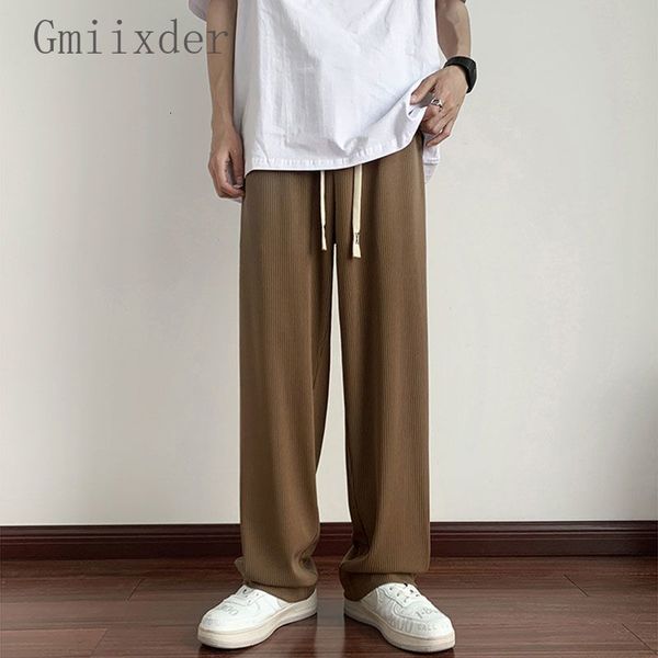 men's pants ice silk trousers men summer retro casual streetwear high street loose straight wide-leg trousers men women baggy stripes p, Black
men's pants ice silk trousers men summer retro casual streetwear high street loose straight wide-leg trousers men women baggy stripes p, Black