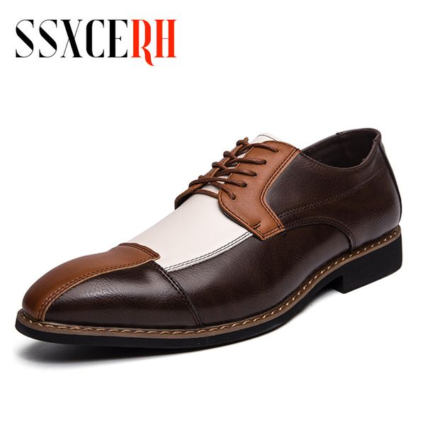 dress shoes ssxcerh brand fashion spring autumn men brogue shoes bullock men dress shoes man wedding shoes lace-up mixed color brown 230824, Black
dress shoes ssxcerh brand fashion spring autumn men brogue shoes bullock men dress shoes man wedding shoes lace-up mixed color brown 230824, Black