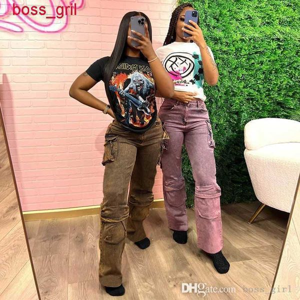 2023 y2k pockets cargo pants women baggy pants wide leg jeans streetwear vintage casual loose straight denim trousers, Blue
2023 y2k pockets cargo pants women baggy pants wide leg jeans streetwear vintage casual loose straight denim trousers, Blue