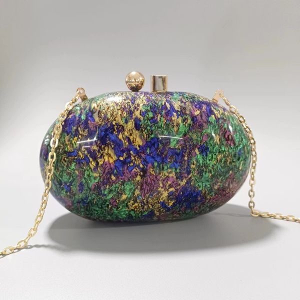 evening bags clutch purse luxury for women gold oval acrylic 2023 chain shoulder handbags party holder 230824
evening bags clutch purse luxury for women gold oval acrylic 2023 chain shoulder handbags party holder 230824