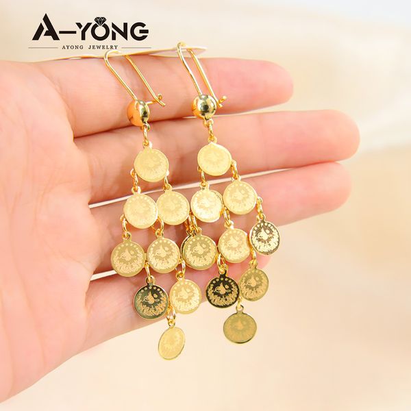 stud ayong tassel coin dangle earrings 18k gold plated round earring for middle east turkish arabic women bridal wedding jewelry 230824, Golden;silver
stud ayong tassel coin dangle earrings 18k gold plated round earring for middle east turkish arabic women bridal wedding jewelry 230824, Golden;silver