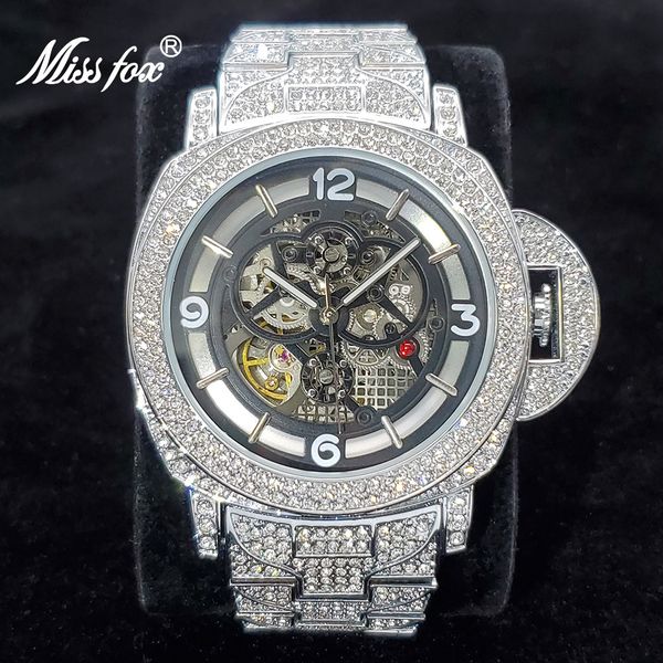 watch bands mechanical for men high end silver steel hollow auto clock luxury diamond hip hop waterproof watches drop 230824, Black;brown
watch bands mechanical for men high end silver steel hollow auto clock luxury diamond hip hop waterproof watches drop 230824, Black;brown