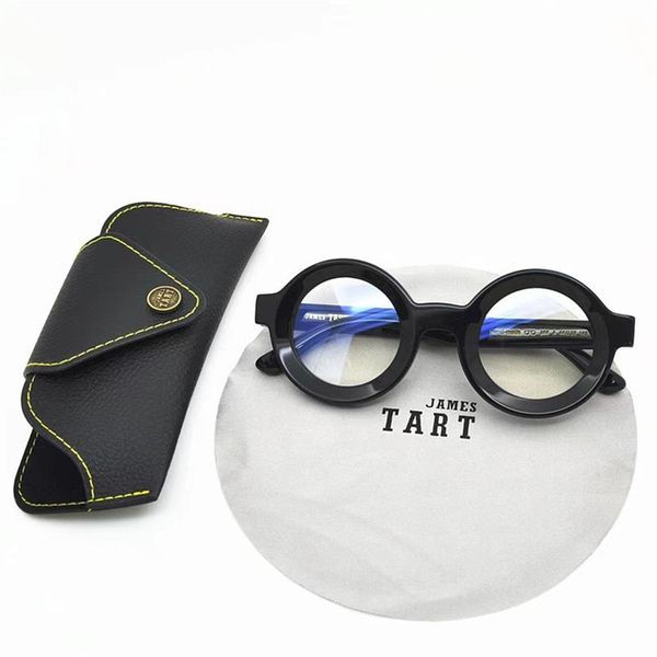 james tart 244 optical eyeglasses for retro style anti-blue light lens plate round full frame with box210z, White;black
james tart 244 optical eyeglasses for retro style anti-blue light lens plate round full frame with box210z, White;black
