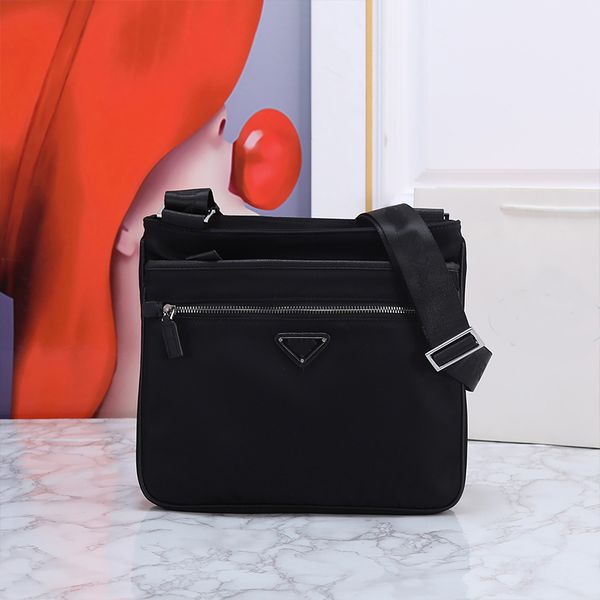 nylon messenger bag black crossbody underarm bags hardware triangle double zipper closure exterior pocket adjusting strap large capacity sho
nylon messenger bag black crossbody underarm bags hardware triangle double zipper closure exterior pocket adjusting strap large capacity sho