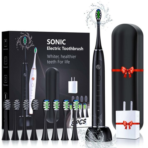 toothbrush sonic electric toothbrush 8 brush heads ultrasonic teeth whitening wireless rechargeable toothbrush sarmocare s700pro 230824
toothbrush sonic electric toothbrush 8 brush heads ultrasonic teeth whitening wireless rechargeable toothbrush sarmocare s700pro 230824