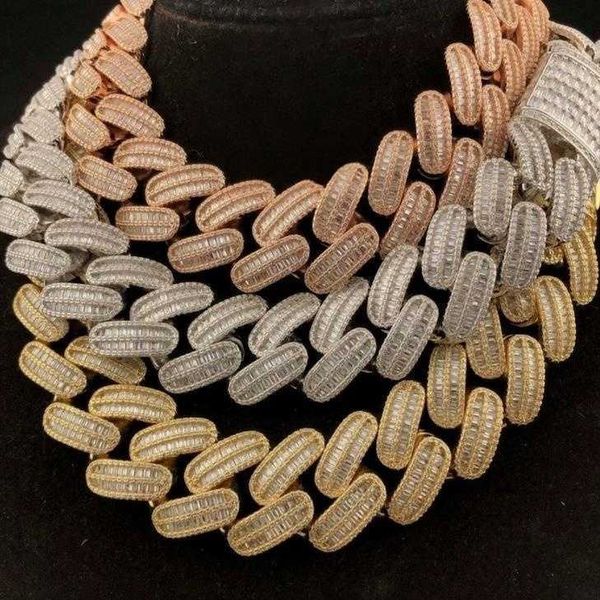 hiphop necklace 925 sterling silver iced out 26mm 2 rows baguette cut moissanite cuban link chain necklace
hiphop necklace 925 sterling silver iced out 26mm 2 rows baguette cut moissanite cuban link chain necklace