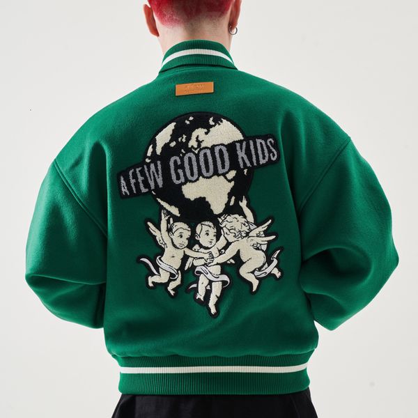 men's jackets angels pattern embroidery varsity jacket men hiphop high street man woman loose bomber jacket fall retro baseball uniform, Black;brown
men's jackets angels pattern embroidery varsity jacket men hiphop high street man woman loose bomber jacket fall retro baseball uniform, Black;brown