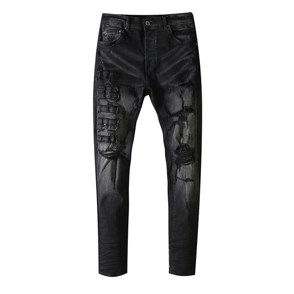 european and american style am washed black basic style old worn out leather jeans men high quality, Blue
european and american style am washed black basic style old worn out leather jeans men high quality, Blue