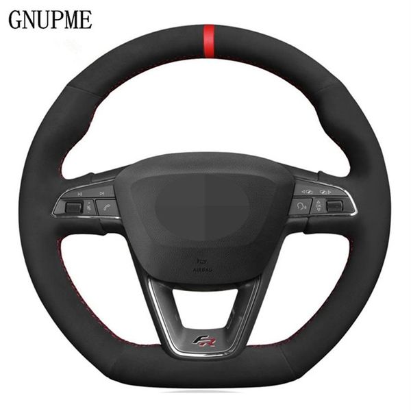 hand stitched black suede car steering wheel cover for seat r leon st cupra ateca fr306w
hand stitched black suede car steering wheel cover for seat r leon st cupra ateca fr306w