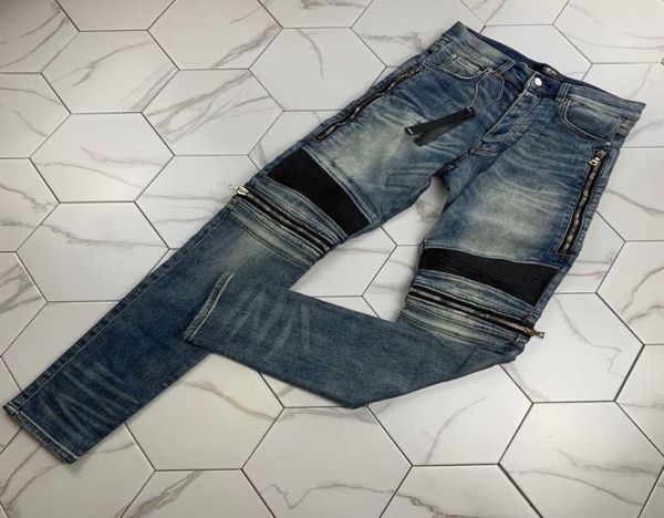 new tide brand hole stretch elastic slim feet pants embroidered collage jeans designer fashion brand mens trousers6383001, Blue
new tide brand hole stretch elastic slim feet pants embroidered collage jeans designer fashion brand mens trousers6383001, Blue