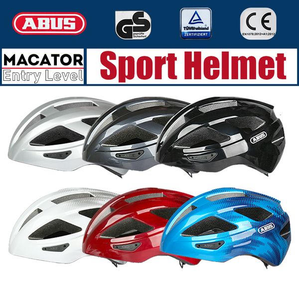 Image of Cycling Helmets ABUS MACATOR Cycling Helmet Sports Helmet EPS Shockproof Ultralight Bicycle Helmet Men Women Casco Bicicleta Capacete Ciclismo 230823