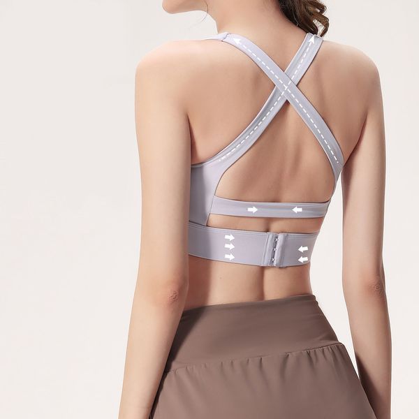 lu yoga bra fitness tank women high-strength shockproof sports underwear back cross three row buckle elasticity quick dry breathable runnin
lu yoga bra fitness tank women high-strength shockproof sports underwear back cross three row buckle elasticity quick dry breathable runnin