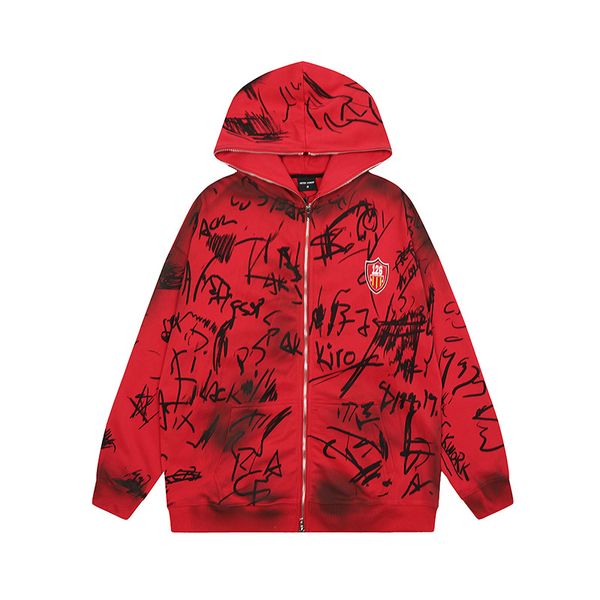 hip hop zip up hoodie grunge y2k harajuku graffiti letter print tie dye double zipper hooded sweatshirt 2023 fashion emo coat, Black;brown
hip hop zip up hoodie grunge y2k harajuku graffiti letter print tie dye double zipper hooded sweatshirt 2023 fashion emo coat, Black;brown