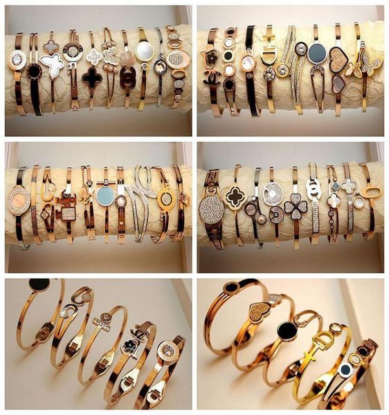 10pcslot classic design fashion titanium steel woman bangle stainless steel bracelet for woman love gold jewelry mixed styles5995942, Golden;silver
10pcslot classic design fashion titanium steel woman bangle stainless steel bracelet for woman love gold jewelry mixed styles5995942, Golden;silver