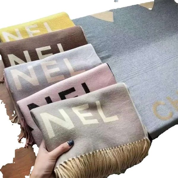 classic design cashmere warm scarf men's and women's winter large monogrammed shawl 211230, Blue;gray 
classic design cashmere warm scarf men's and women's winter large monogrammed shawl 211230, Blue;gray