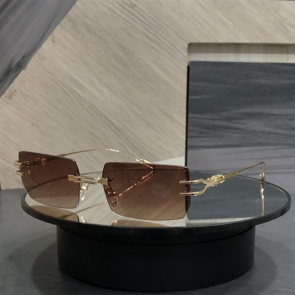 rimless rectangle sunglasses for men women gold metal brown shaded sun glasses designers sunglasses sunnies uv400 eyewear with box221k, White;black
rimless rectangle sunglasses for men women gold metal brown shaded sun glasses designers sunglasses sunnies uv400 eyewear with box221k, White;black