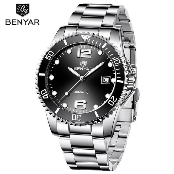 benyar brand men mechanical watch automatic fashion luxury stainless steel male clock279j, Slivery;brown
benyar brand men mechanical watch automatic fashion luxury stainless steel male clock279j, Slivery;brown